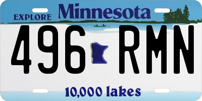 MN license plate 496RMN