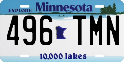 MN license plate 496TMN
