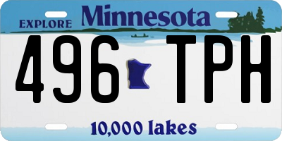MN license plate 496TPH
