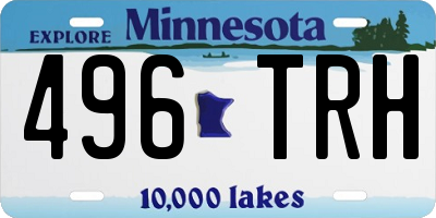 MN license plate 496TRH