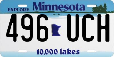 MN license plate 496UCH