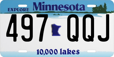 MN license plate 497QQJ