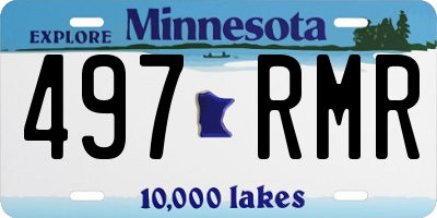 MN license plate 497RMR