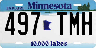 MN license plate 497TMH