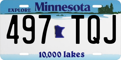 MN license plate 497TQJ