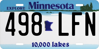MN license plate 498LFN