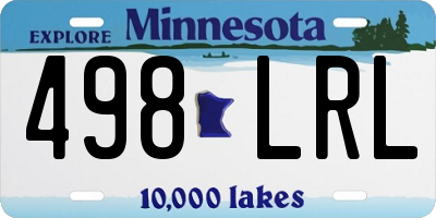 MN license plate 498LRL