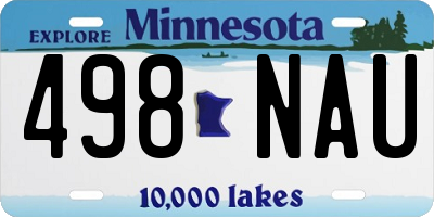 MN license plate 498NAU