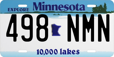 MN license plate 498NMN