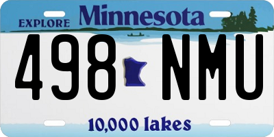MN license plate 498NMU