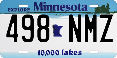 MN license plate 498NMZ