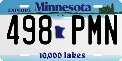 MN license plate 498PMN