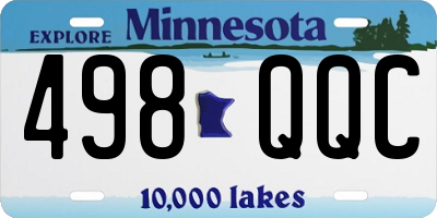 MN license plate 498QQC