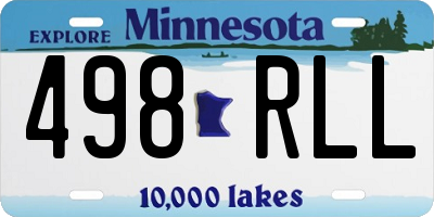 MN license plate 498RLL