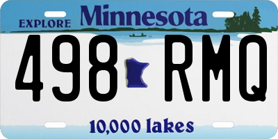 MN license plate 498RMQ