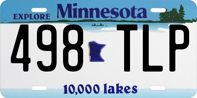 MN license plate 498TLP
