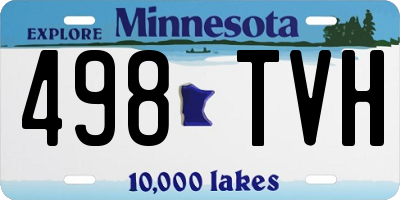 MN license plate 498TVH
