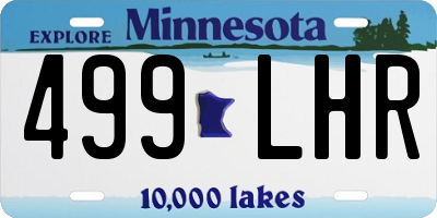 MN license plate 499LHR