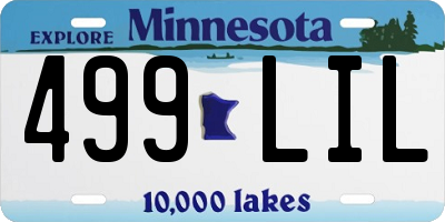 MN license plate 499LIL