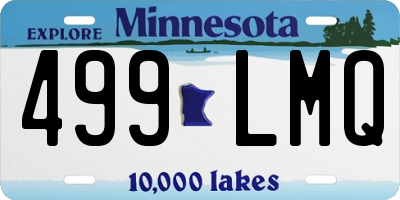 MN license plate 499LMQ