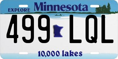 MN license plate 499LQL