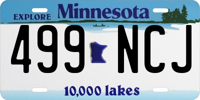 MN license plate 499NCJ