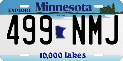 MN license plate 499NMJ