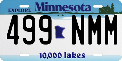 MN license plate 499NMM