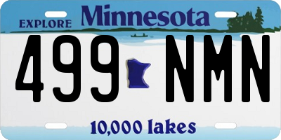 MN license plate 499NMN
