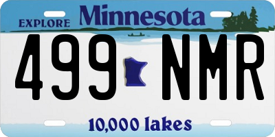 MN license plate 499NMR