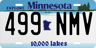 MN license plate 499NMV