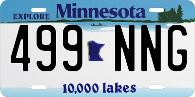 MN license plate 499NNG