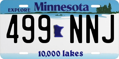 MN license plate 499NNJ