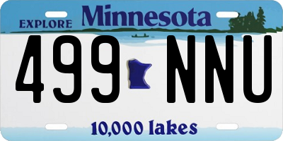 MN license plate 499NNU