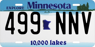 MN license plate 499NNV