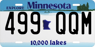 MN license plate 499QQM