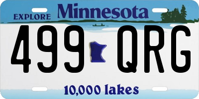 MN license plate 499QRG