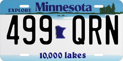 MN license plate 499QRN