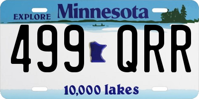 MN license plate 499QRR