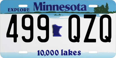 MN license plate 499QZQ