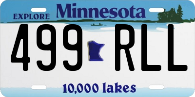 MN license plate 499RLL