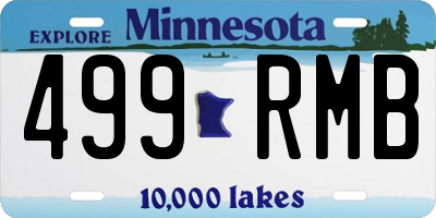 MN license plate 499RMB