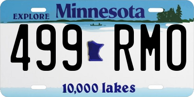 MN license plate 499RMO