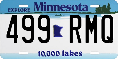 MN license plate 499RMQ