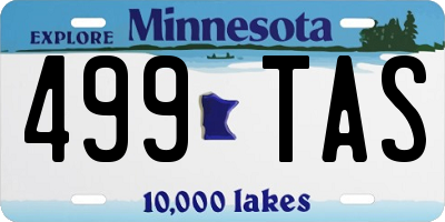 MN license plate 499TAS