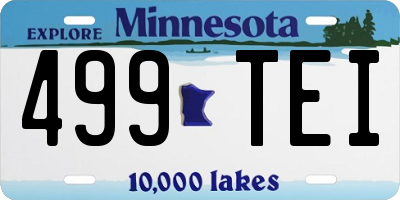 MN license plate 499TEI