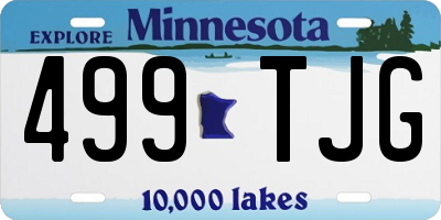 MN license plate 499TJG
