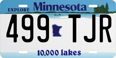 MN license plate 499TJR