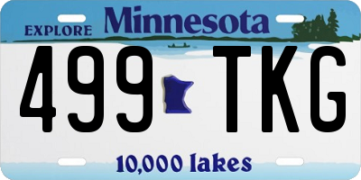 MN license plate 499TKG