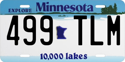 MN license plate 499TLM
